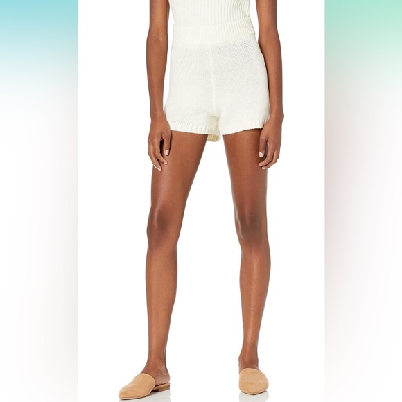 NWT The Drop Women's Adrienne Pull-on Sweater Knit Short - Whisper White - Picture 2 of 3
